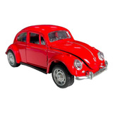 Carrinho De Ferro Fusca Clássico 1/32 Miniatura Coleção