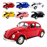 Carrinho De Ferro Fusca Clássico 1/32 Miniatura Coleção