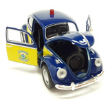 Carrinho De Ferro Fusca Miniatura Policia Rodoviária Federal