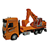 Carrinho De Ferro Miniatura Caminhão Carreta Fricção Truck