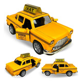 Carrinho De Ferro Miniatura Taxi Antigo