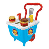 Carrinho De Hambúrguer Mini Food Truck Coleção Mirim