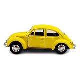 Carrinho De Metal Em Miniatura Fusquinha Escala 1/32