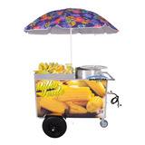 Carrinho De Milho Verde Com Caldeirão 36 Litros - Inox - R2