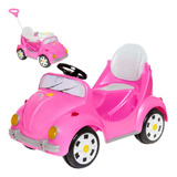Carrinho De Passeio Pedal Infantil 1300 Fouks Calesita Fusca Cor Rosa