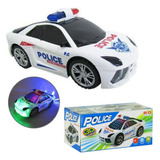 Carrinho De Polícia Brinquedo Infantil Com Luzes 3d Som Luz