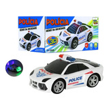 Carrinho De Policia Com Luzes 3d