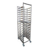 Carrinho Esqueleto 100% Em Aço Inox Padaria