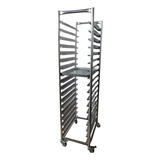 Carrinho Esqueleto Para Crescimento De Massas Aço Inox