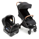 Carrinho Eva² Essential Black Bebê Conforto Base Maxi Cosi