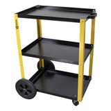 Carrinho Ferramentas Mecânico Oficina Desmontável P/ 120 Kg Cor Amarelo
