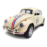 Carrinho Ferro Miniatura Fricção Herbie 53 Herbie Vw 1/32