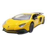 Carrinho Ferro Miniatura Lamborghini Aventador Sv Coupe 1/38
