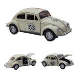 Carrinho Ferro Miniatura Volkswagen Fusca Herbie