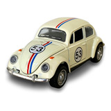 Carrinho Fusca Ferro Fricção Metal Miniatura Brinquedo 53