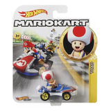 Carrinho Hot Wheels Mario Kart Toad