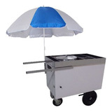 Carrinho Inox De Milho Verde Com Caldeirão N°38 - 36 Litros
