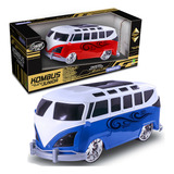 Carrinho Kombi Esportiva Tunada Roda Livre De Brinquedo