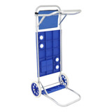 Carrinho Mesa Para Praia De Alumínio 100 X 37 Cm 2x1 Beflix