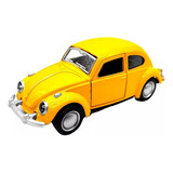 Carrinho Miniatura Coleção Fusca Metal, Fricção,