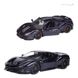 Carrinho Miniatura Ferrari 18 Cm 1:24 Burago Abre Porta Top