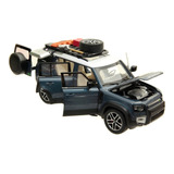 Carrinho Miniatura Land Rover Defender Off Road Escala 1/24