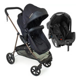 Carrinho Moises Napoli Preto Cobre Bebe Conforto Galzerano