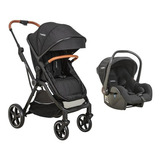 Carrinho Nomad Preto Com Bebê Conforto Casulo Click - Kiddo