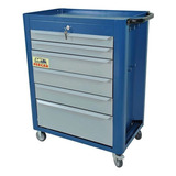 Carrinho P/ Ferramentas C/ 6 Gavetas Cor Azul - Fercar C08