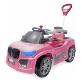 Carrinho Passeio E Pedal Bm Car Rosa Maral
