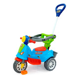Carrinho Passeio E Pedal Infantil Triciclo Avespa Pink Maral
