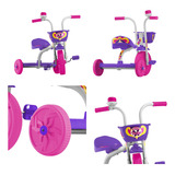 Carrinho Passeio Pedal Infantil Triciclo 3 Rodas Buzina Kids