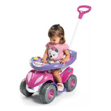 Carrinho Pedal Motoca Passeio Flores Infantil Buzina