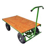 Carrinho Plataforma 5ª Roda Assoalho De Madeira 800kg S/aba