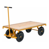 Carrinho Plataforma Capacidade 600kg Madeira Transporte Mp1