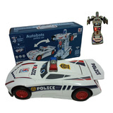 Carrinho Policia Relâmpago Mcqueen Carros Vira