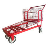 Carrinho Prancha Plataforma Supermercado P/ Cargas Estoques