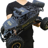 Carrinho Rock 4x4 Truck Controle Off-road Preto 37cm