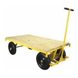 Carrinho Transporte Plataforma Madeira 600kg Lynus Mp-600