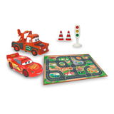 Carrinhos De Brinquedo Com Pista Relâmpago Mcqueen E Mate