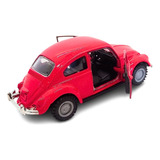 Carrinhos De Ferro Fusquinha Escala 1/32 Fricção Fusca 