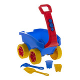 Carriola De Brinquedo Infantil C/ Acessórios Para Praia