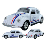 Carro Antigo Fusca Herbie Miniatura De Coleção Escala 1/32