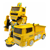 Carro Brinquedo Caminhão Transformers Robô Som