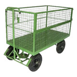 Carro De Carga Plataforma Chapa De Aço Capacidade 500k
