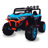 Carro Elétrico 12v Utv 4x4 Jipe Off Road Infantil 2 Lugares Cor Azul-aço Voltagem Do Carregador 110v/220v Zippy Toys
