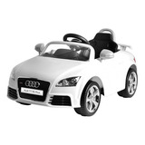 Carro Elétrico Audi Tt Rs 12v Branco C/ Controle Remoto