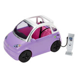 Carro Elétrico Boneca Barbie Roxo Teto Solar Dois Lugares 
