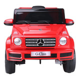 Carro Eletrico Infantil Mercedes-benz G500 Luz Som Vermelho