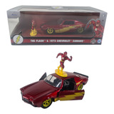 Carro Miniatura Camaro 1973 Com Boneco Flash Escala 1:32